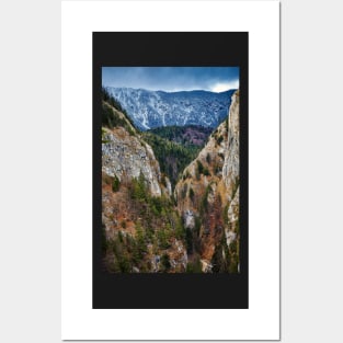 Canyon and mountain range Posters and Art